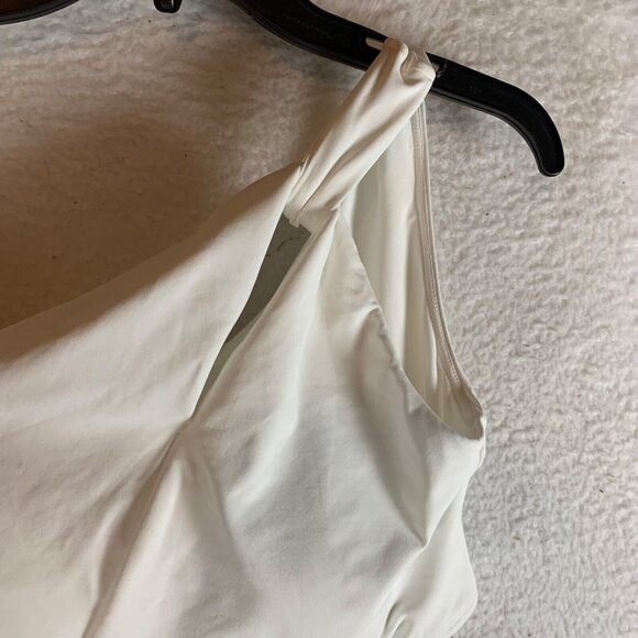 Carmen Marc Valvo Women's One Shoulder Twisted Tie Bikini Swim Top Sz M NWT 9945 - Picture 2 of 8